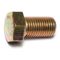 Midwest Fastener Grade 8, 7/16"-20 Hex Head Cap Screw, Zinc Yellow Steel, 3/4 in L, 5 PK 63001